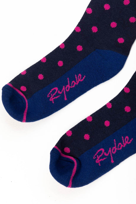 Rydale Ladies Polka Dot Knee Length Riding Socks