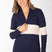 Rydale Ladies Striped Quarter Zip Jumper - Bramham