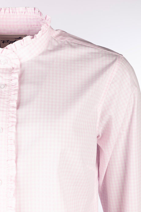 Rydale Ladies Oxford Cotton Ruffled Shirt - Ivy