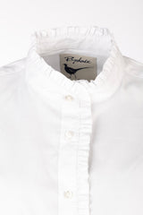 Rydale Ladies Oxford Cotton Ruffled Shirt - Ivy
