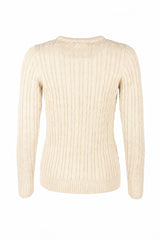 Rydale Ladies Crew Neck Cable Knit Jumper - Emma