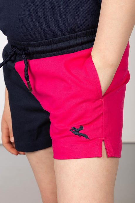 Rydale Girls Quartered Rugby Shorts - Kirby