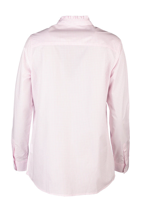 Rydale Ladies Oxford Cotton Ruffled Shirt - Ivy