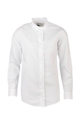 Rydale Ladies Oxford Cotton Ruffled Shirt - Ivy