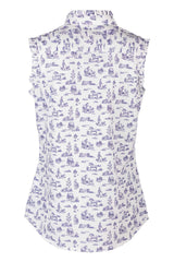 Rydale Ladies Ruffled Sleeveless Shirt - Ivy