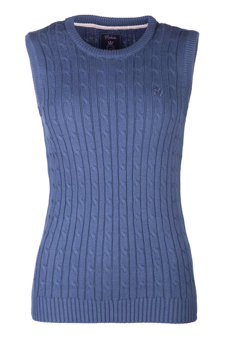 Rydale Ladies Crew Neck Cable Knit Vest - Emma