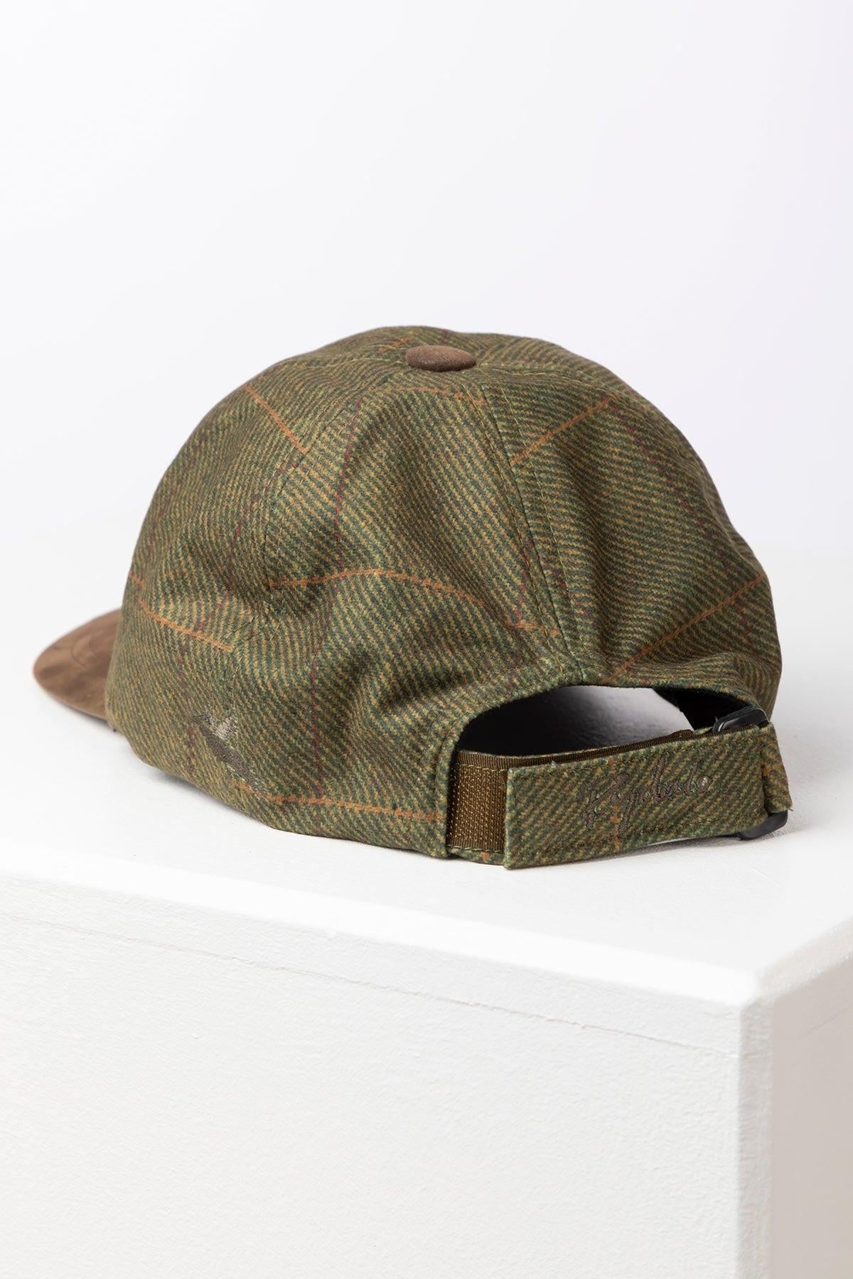 Rydale Men's Tweed Print Baseball Cap With Nubuck Peak - Danby