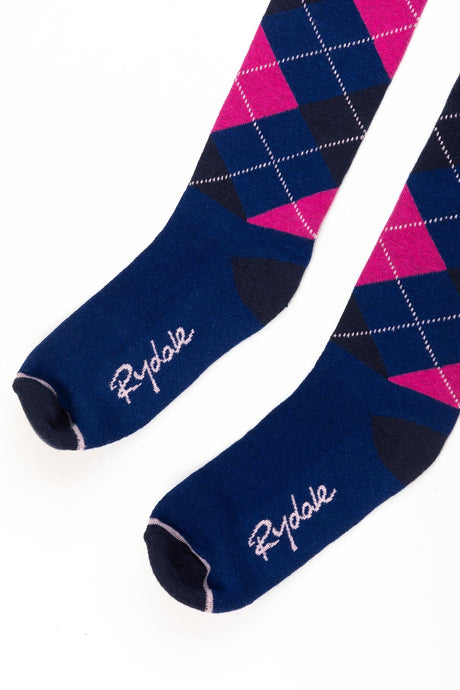 Rydale Ladies Argyle Knee High Riding Socks