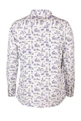 Rydale Ladies Oxford Cotton Ruffled Shirt - Ivy