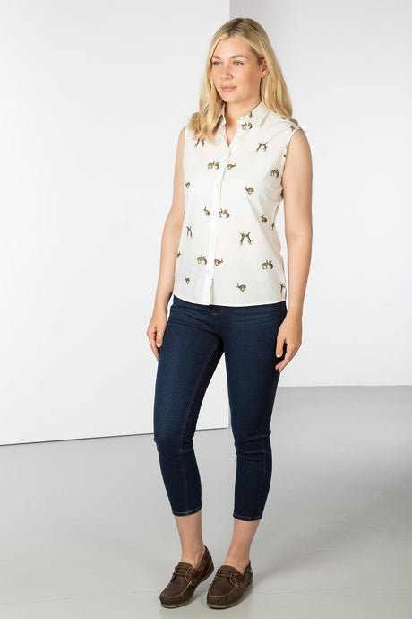 Rydale Ladies Sleeveless Shirt With Collar - Wistow II