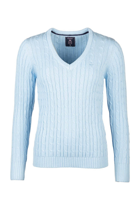 Rydale Ladies V Neck Cable Knit Jumper - Emma