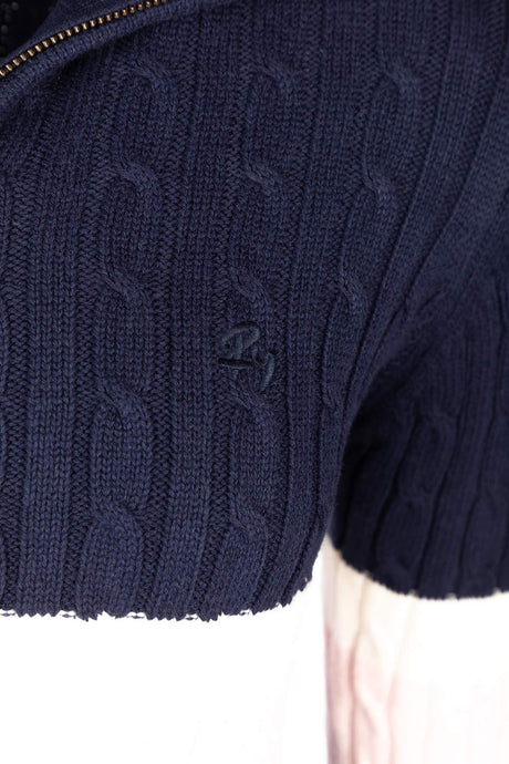 Rydale Ladies Striped Quarter Zip Jumper - Bramham