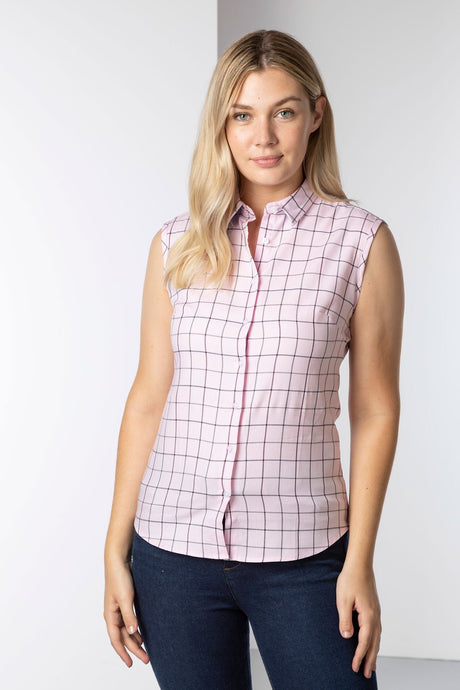 Rydale Ladies Hannah Sleeveless Country Shirt - Kate Tweed