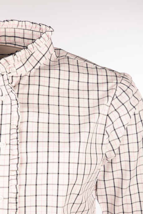 Rydale Ladies Ruffled Short Sleeved Shirt - Ivy