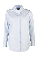 Rydale Ladies Oxford Cotton Ruffled Shirt - Ivy