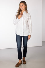 Rydale Ladies Oxford Cotton Ruffled Shirt - Ivy