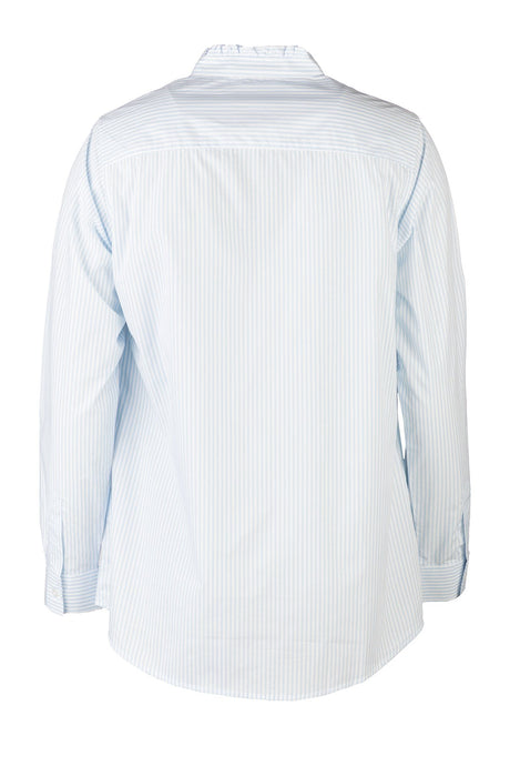 Rydale Ladies Oxford Cotton Ruffled Shirt - Ivy