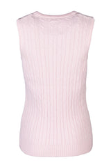 Rydale Ladies V Neck Cable Knit Vest- Emma