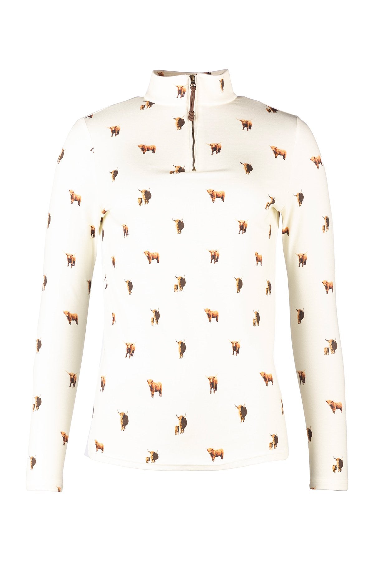 Rydale Ladies Long Sleeved 1/4 Zip Top - Foxholes