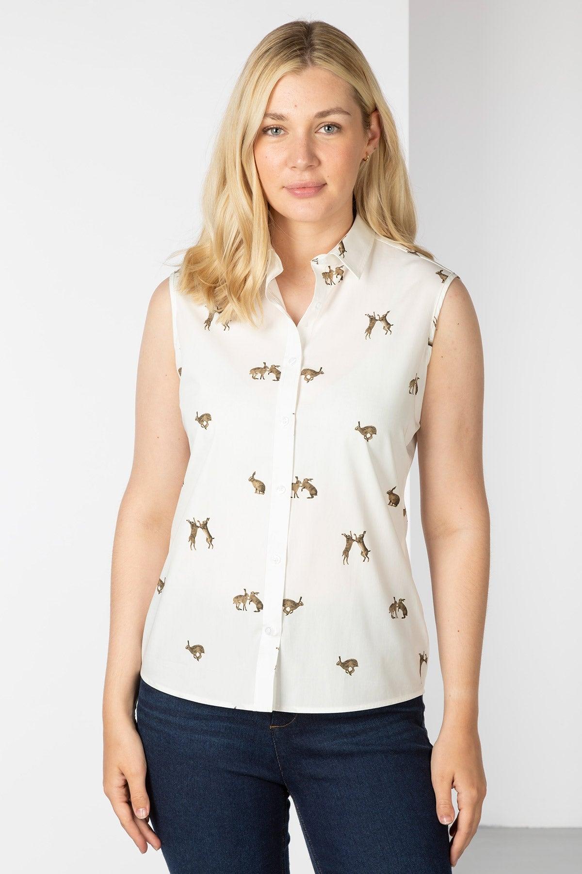 Rydale Ladies Sleeveless Shirt With Collar - Wistow II