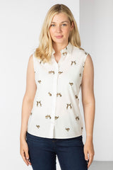Rydale Ladies Sleeveless Shirt With Collar - Wistow II