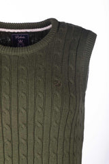 Rydale Ladies Crew Neck Cable Knit Vest - Emma