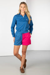 Rydale Ladies Quartered Cotton Rugby Shorts - Kirby