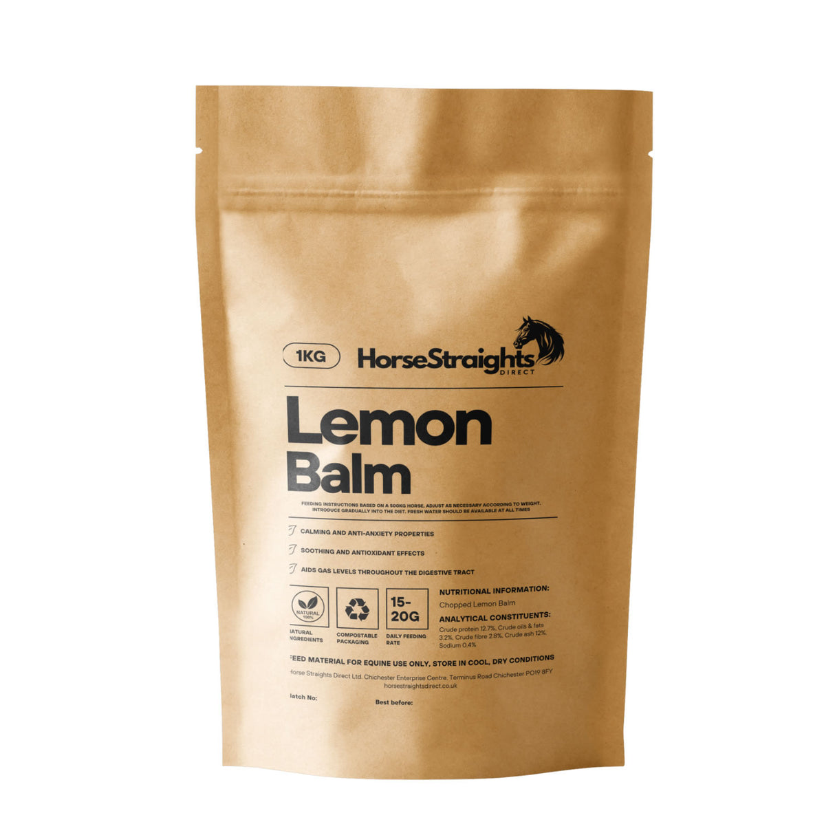 Horse Straights Direct Lemon Balm Chopped