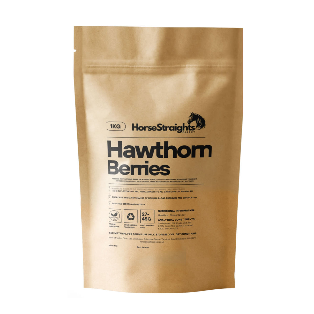 Horse Straights Direct Hawthorn Whole Berries
