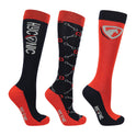 HYCONIC Pattern Socks by Hy Equestrian Pack of 3