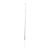 Hy Equestrian Dressage Whip White Leather Handle Black