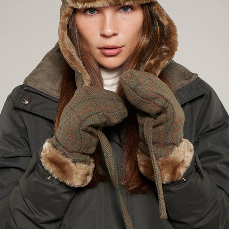 Toggi Ladies Hopton Tweed Mittens #colour_castleton-tweed