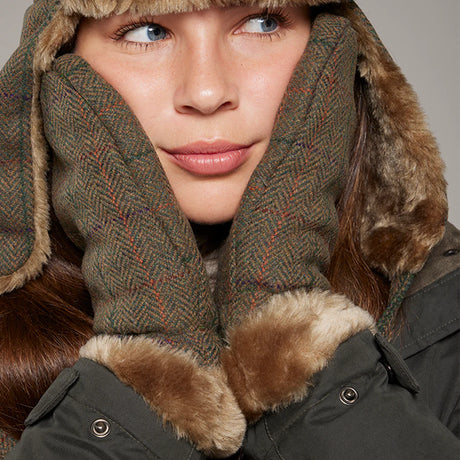 Toggi Ladies Hopton Tweed Mittens #colour_castleton-tweed