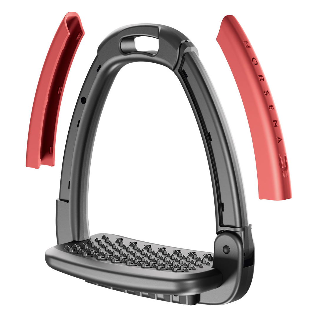 Horsena Swap Stirrup Extra Covers #colour_red-brass