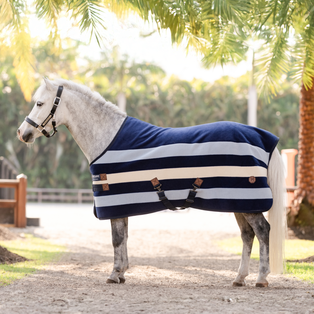 Horseware Ireland Newmarket Pony Fleece Cooler #colour_witney-navy