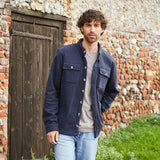 Ridgeline Mens Burnham Work Shirt #colour_navy