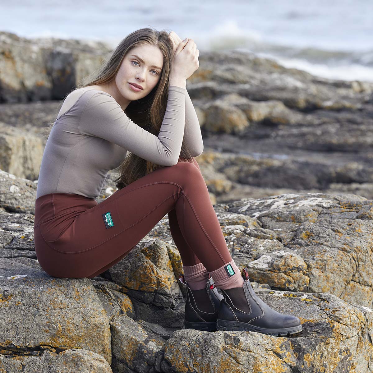 Women's Infinity Leggings - Oxblood