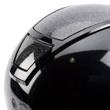 Champion Insight Glitter Oval Wide Peak Riding Hat #colour_metallic-black-sparkle-black