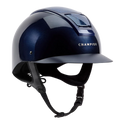 Champion Insight Glitter Round Standard Peak Riding Hat #colour_metallic-navy-sparkle-navy