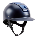 Champion Insight Glitter Round Wide Peak Riding Hat #colour_matt-navy-sparkle-navy