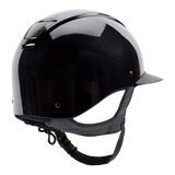 Champion Insight Glitter Round Wide Peak Riding Hat #colour_metallic-black-sparkle-black