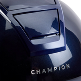 Champion Insight Round Standard Peak Riding Hat #colour_metallic-navy