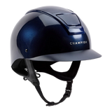Champion Insight Round Standard Peak Riding Hat #colour_metallic-navy