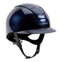 Champion Insight Oval Standard Peak Riding Hat #colour_metallic-navy