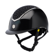 Charles Owen Kylo Crystal Gloss Riding Hat #colour_black-gloss-chrome