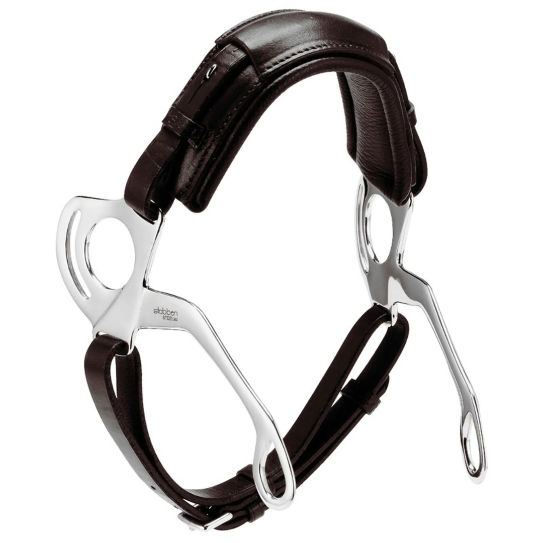 Stubben 2494 Pony-Hackamore Leather Pieces #colour_ebony
