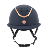Charles Owen Matte Kylo Wide Peak with MIPS Riding Hat #colour_navy-matte-rose-gold