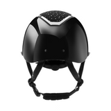 Charles Owen Kylo Crystal Gloss Wide Peak Riding Hat #colour_black-gloss-chrome