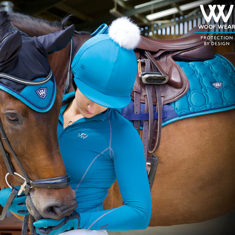 Woof Wear Vision Close Contact Saddle Cloth #colour_ocean