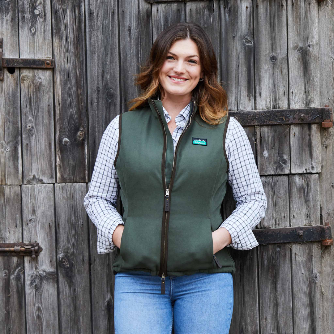 Ridgeline Womens Monarch Gilet #colour_deep-forest